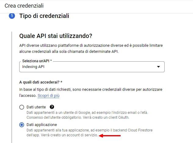 account-di-servizio-API