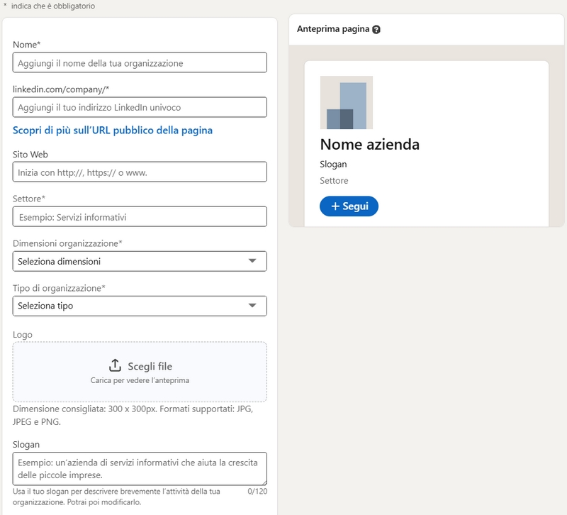 Inserire-dati-azienda-Linkedin